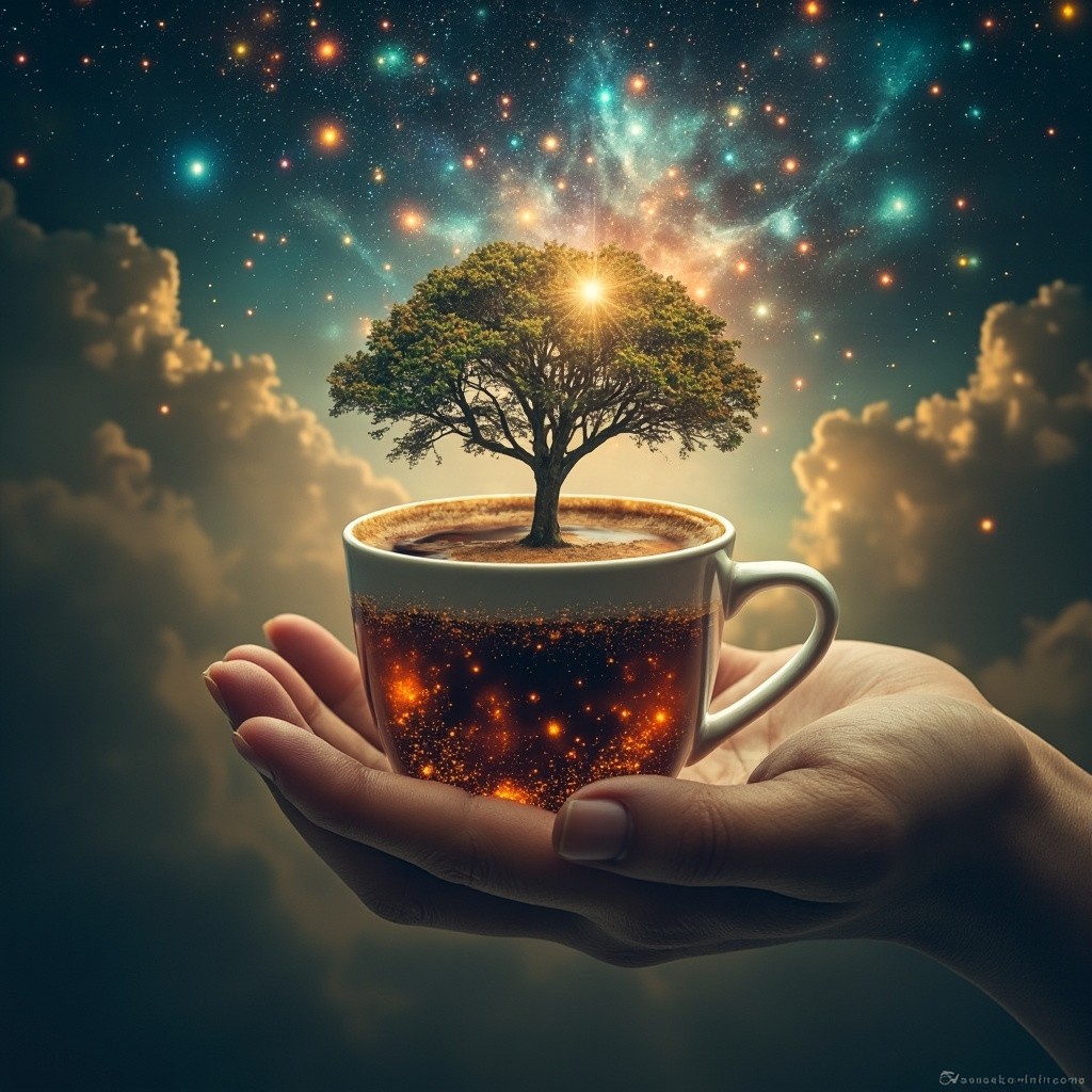 1. Galaxy Within a Coffee Cup
