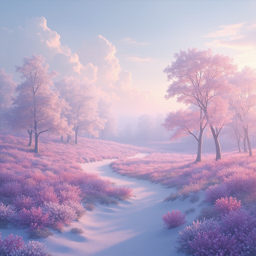 A Beautiful Pastel-Colored Landscape