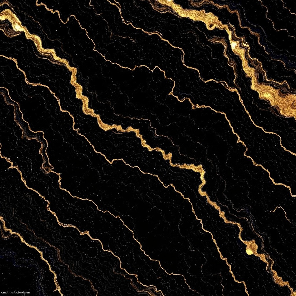 A Beautiful Texture of Black Gold Marble