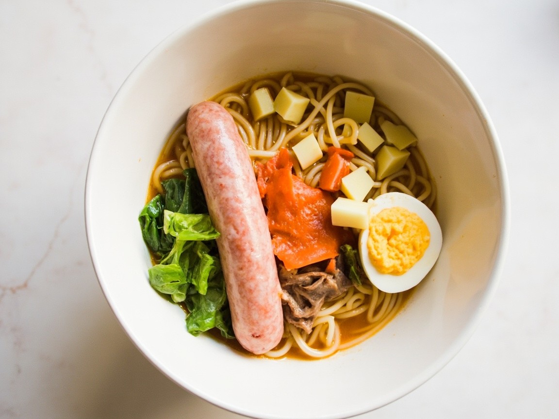 A Bird's-Eye View of a Noodle Bowl