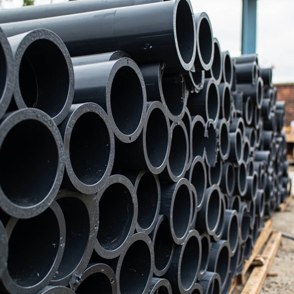 A Black PVC Agriculture Pipe