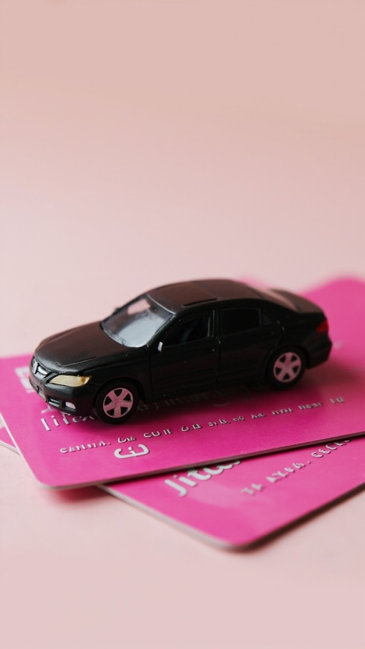 A Black Sedan on a Pink Credit Card