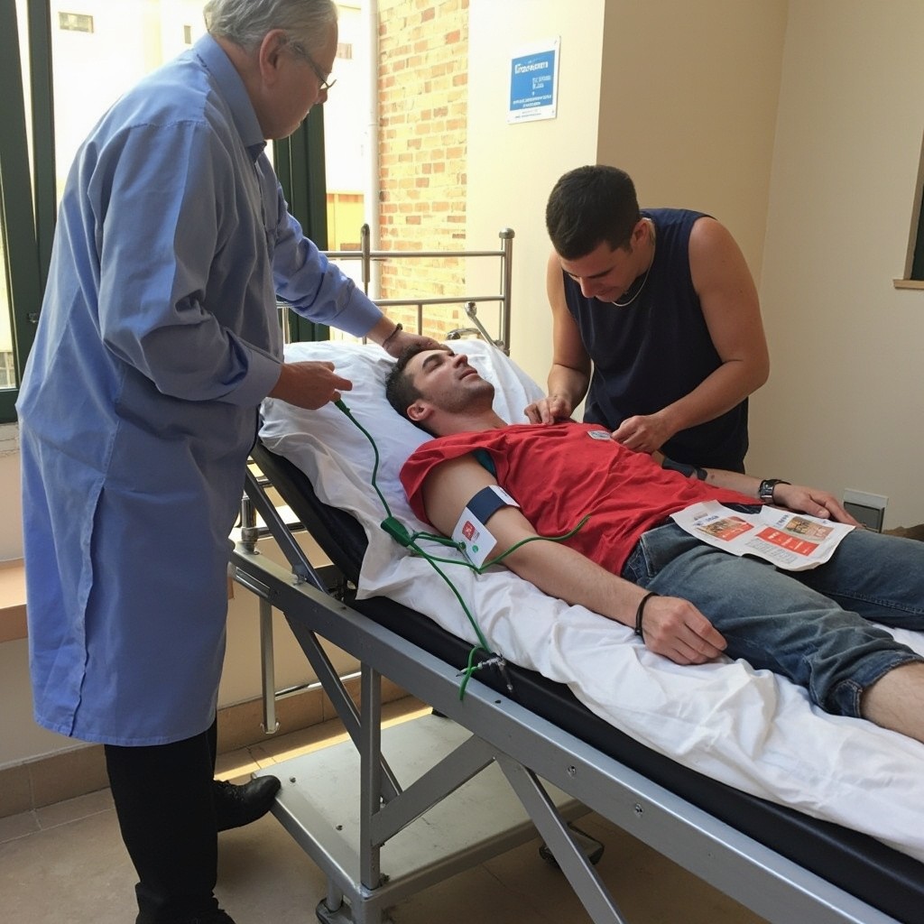 A Blood Donation Drive at the Hospital