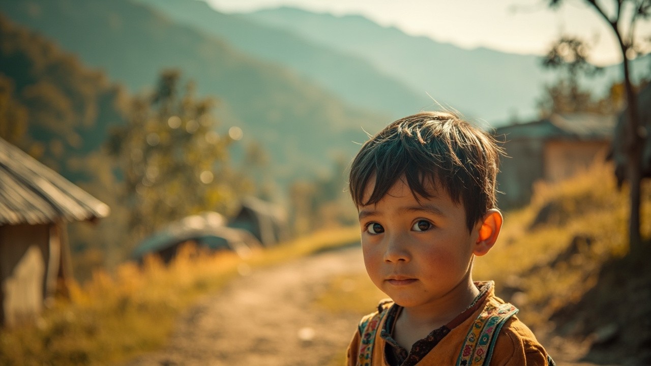 A Boy Residing in a Small Village