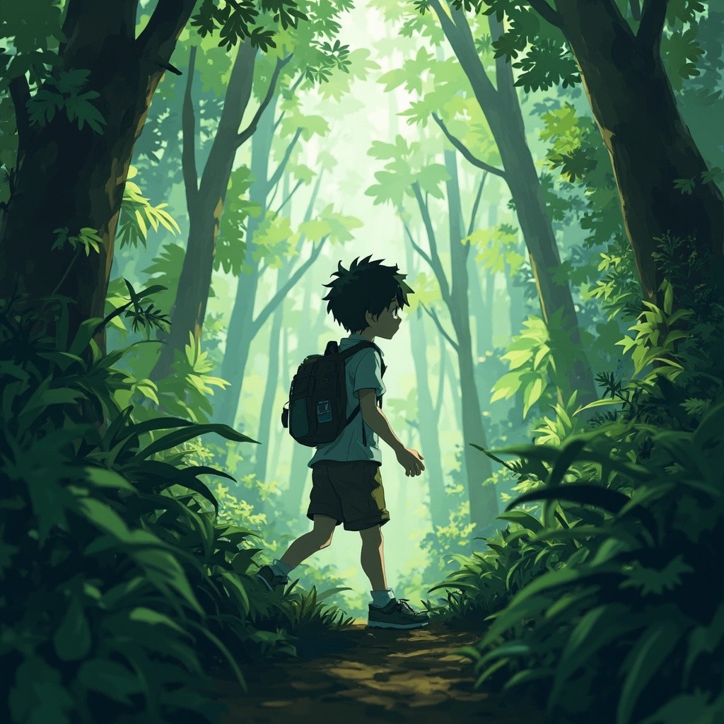 A Boy Strolling Through the Anime Jungle