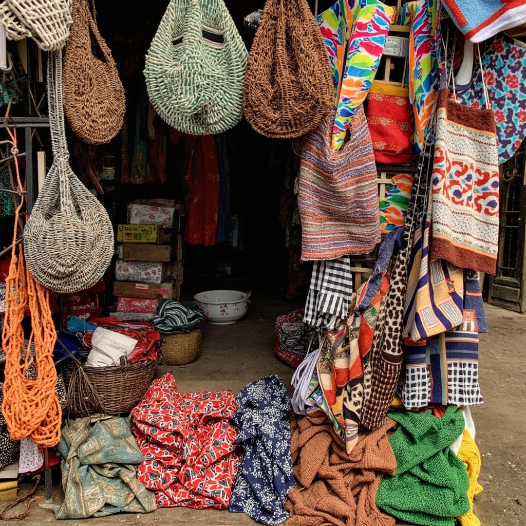 A Busy Market in Comoros