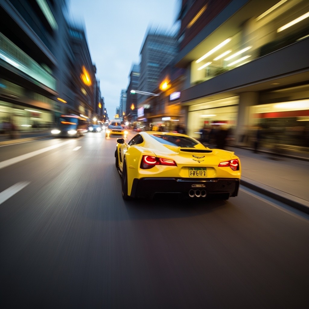 A Car in Motion