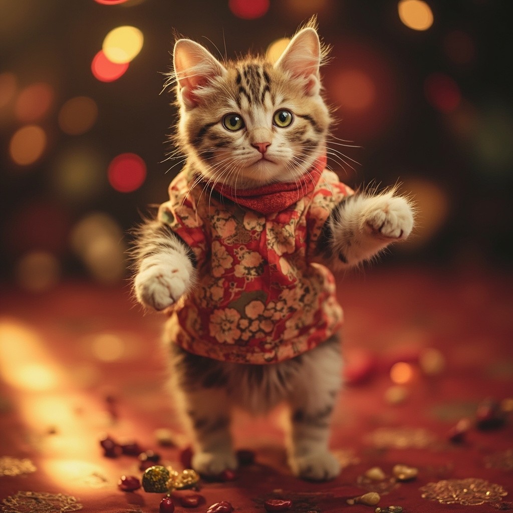 A Cat Dancing in an AI Video