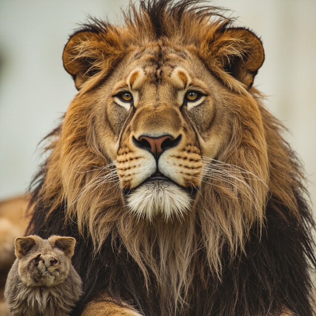 A Cat with Lion Features A Cat with Lion Features