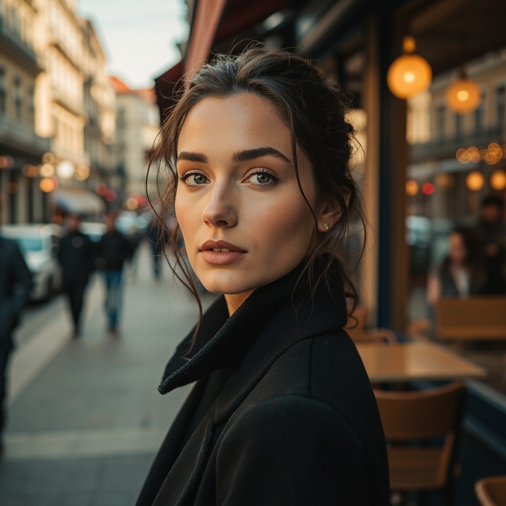 A Chic Portrait in a Modern European City