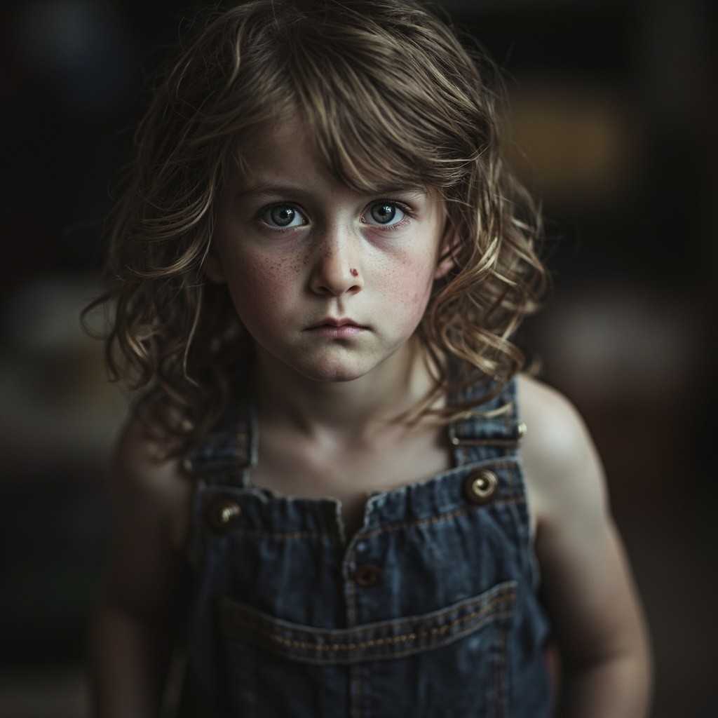 A Child Displaying Fear