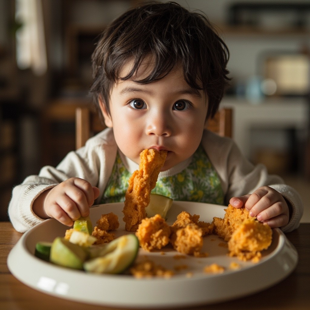 A Child Eating