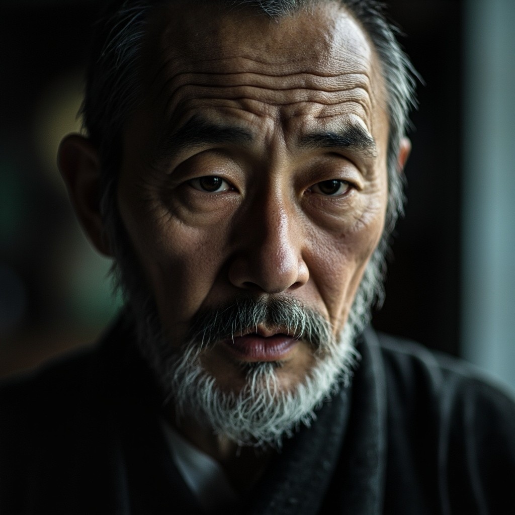 A Chinese Monk Speaking to Camera