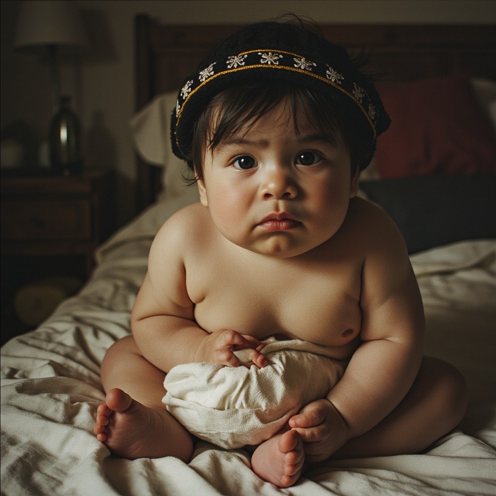 A Chubby, Unhappy Child