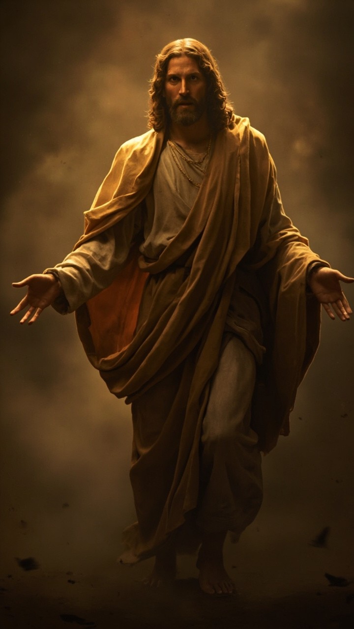 A Cinematic Jesus Christ Mobile Wallpaper