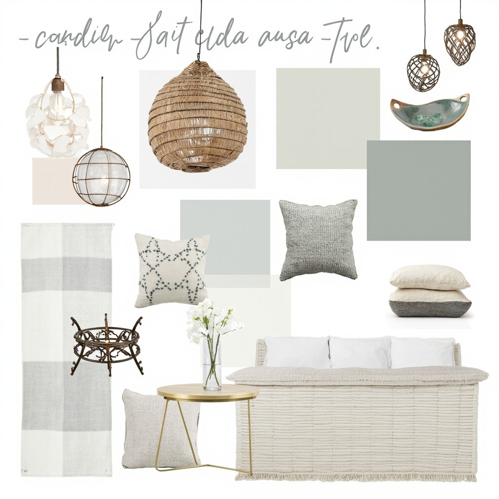 A Coastal Home Decor Mood Board