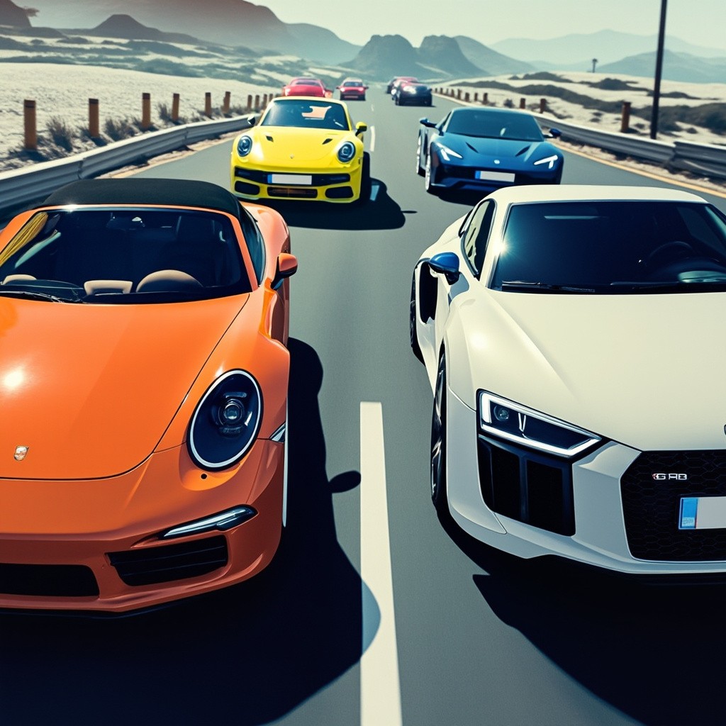 A Collection of Various Cars