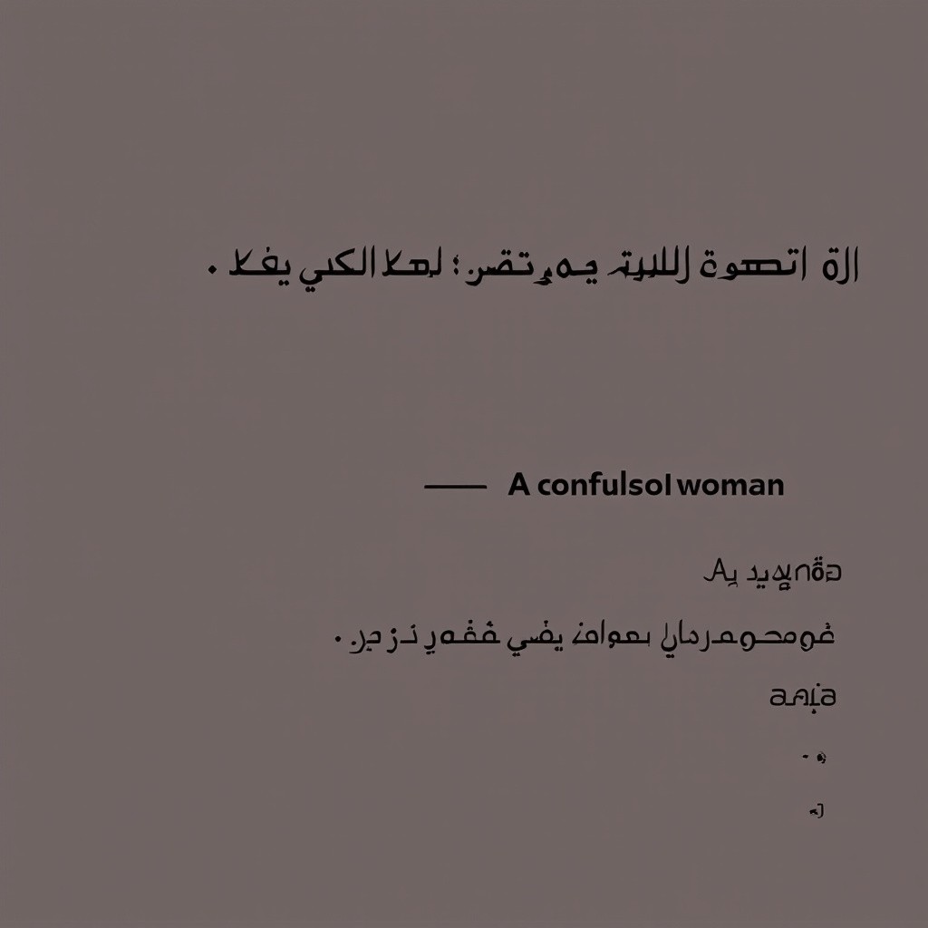 A Confused Woman