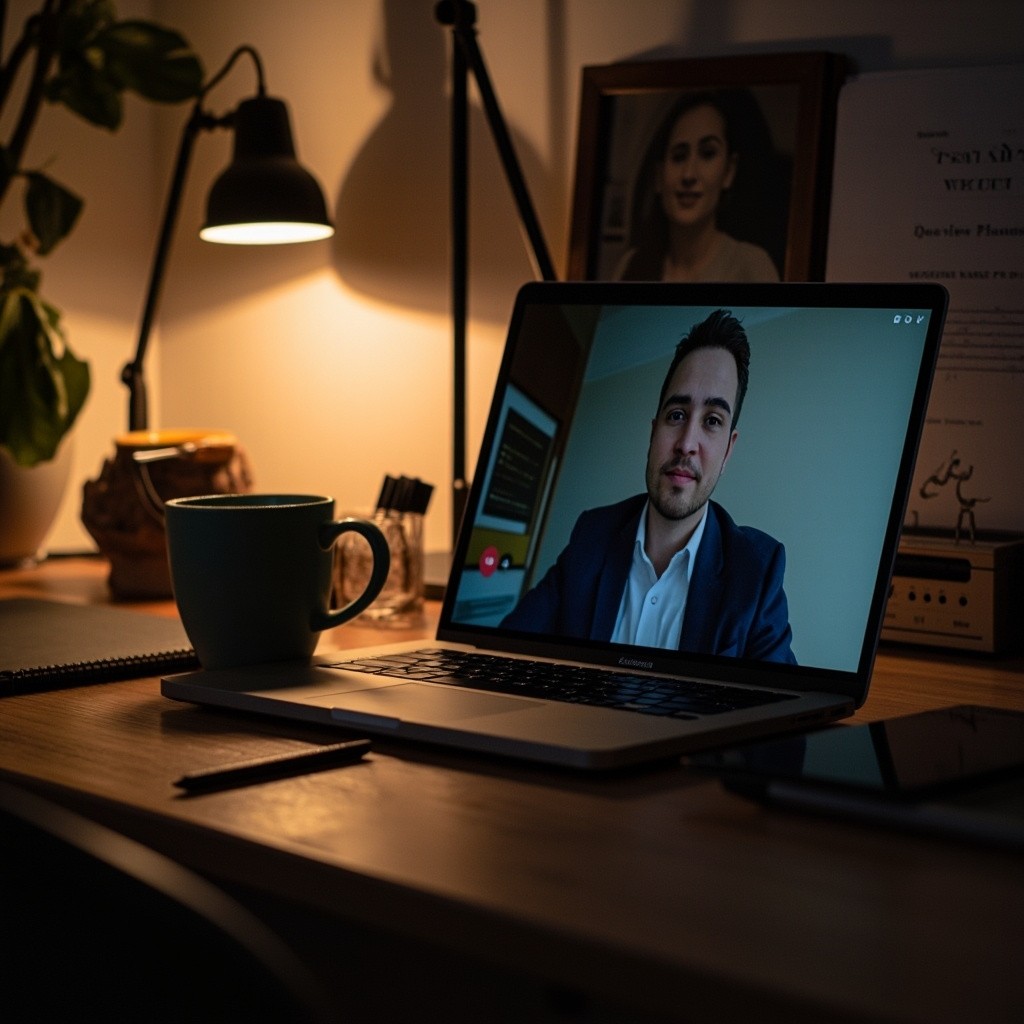 A Cozy, Professional Home Office Setup