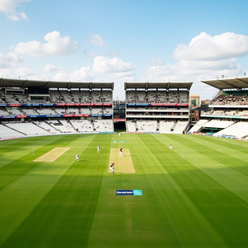 A Cricket Match at Lords Ground
