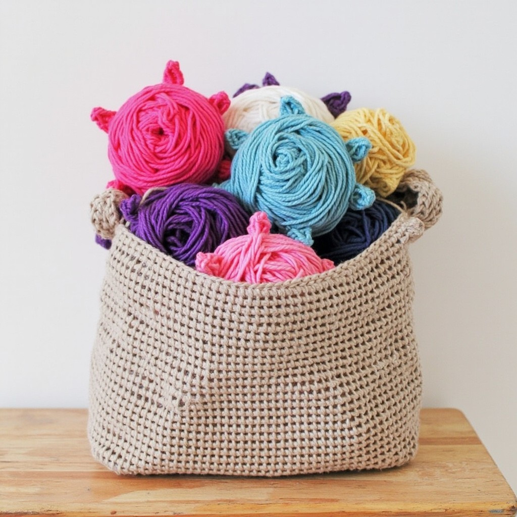 A Crocheted Herringbone Stitch Purse with Trapillo