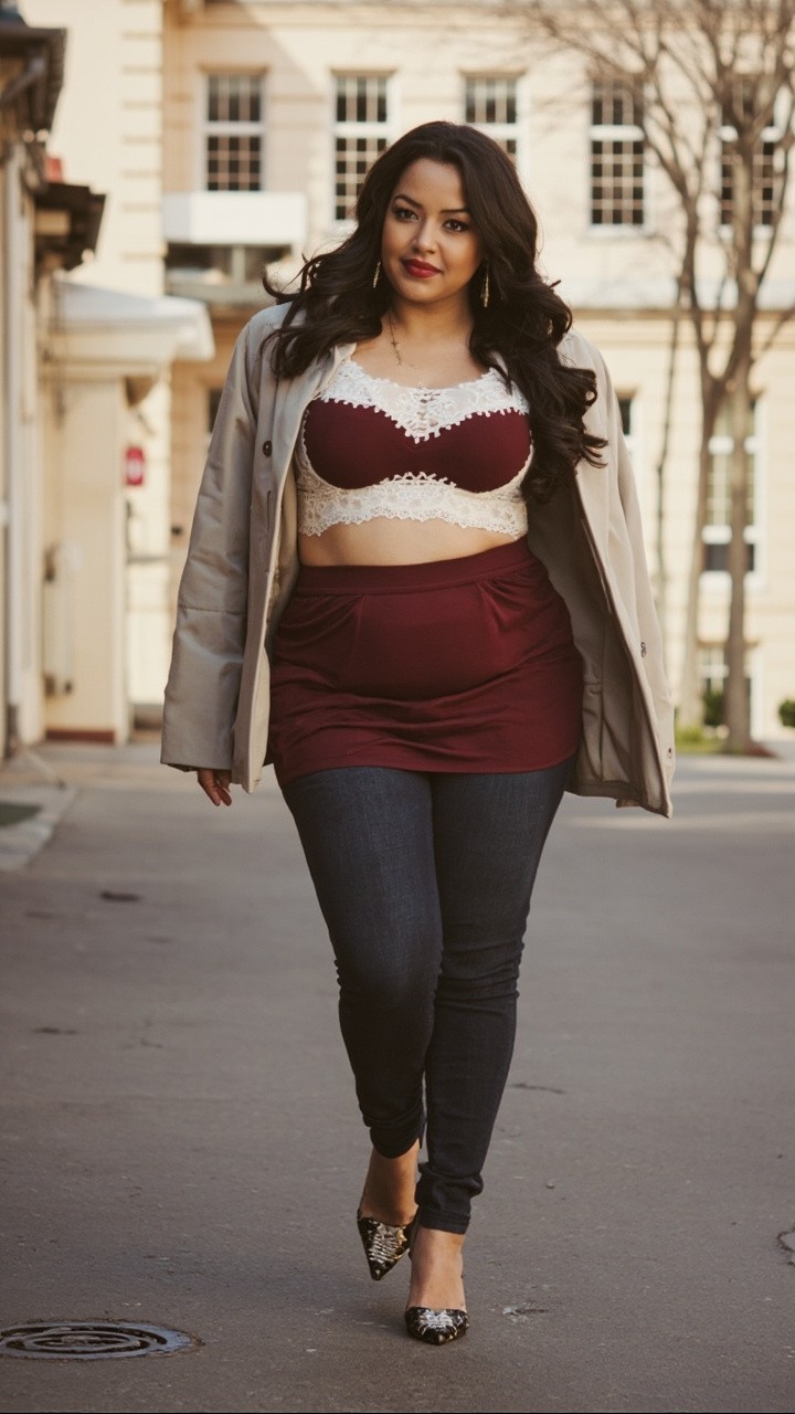 A Curvy Plus-Size Woman Portrait