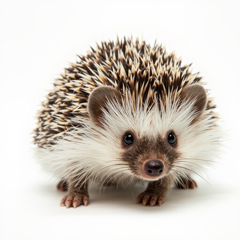 A Detailed Close-Up of a Professional Hedgehog Photo