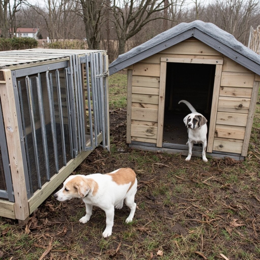 A Dog in the Kennel