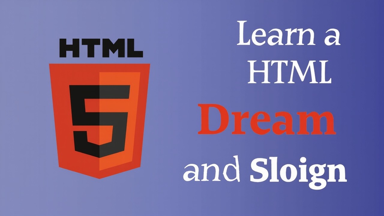 A Dream and Design HTML Learning Guide