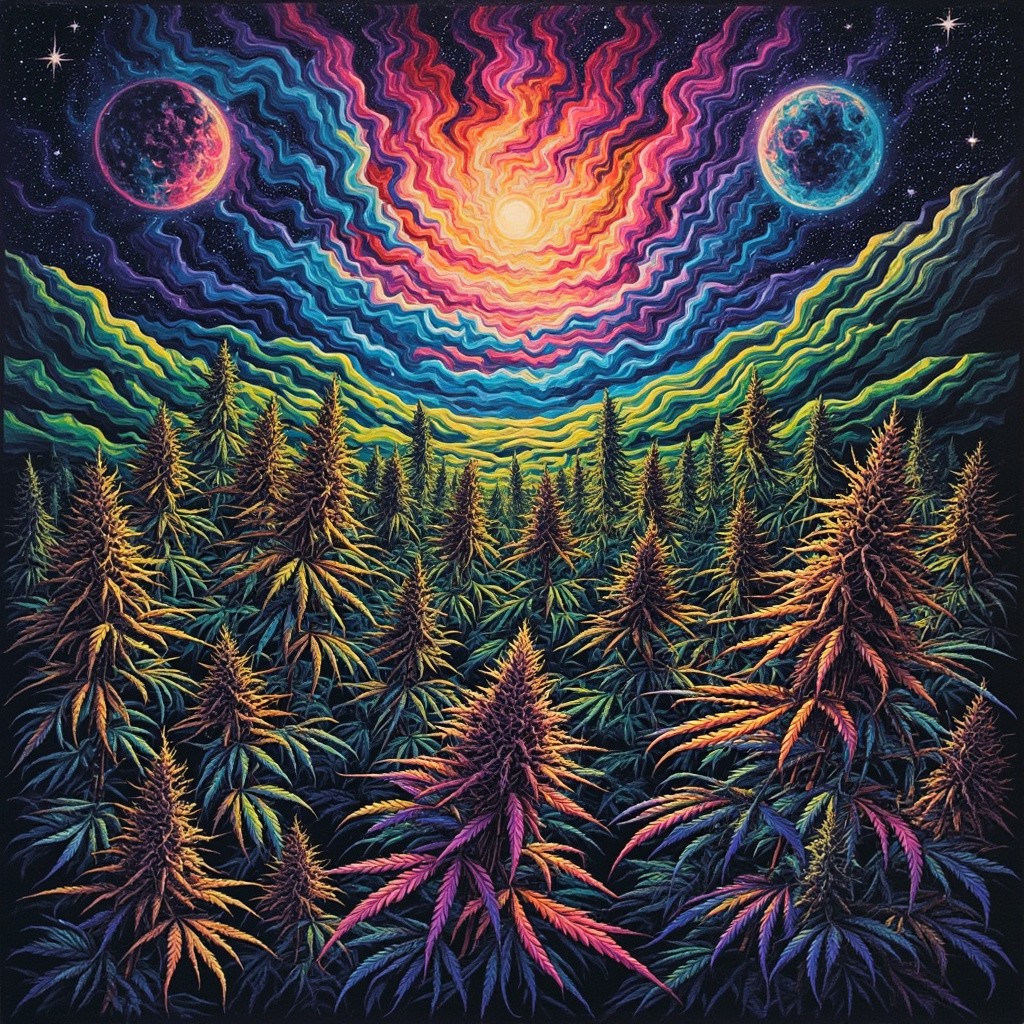 A Field Full of Psychedelic Cannabis