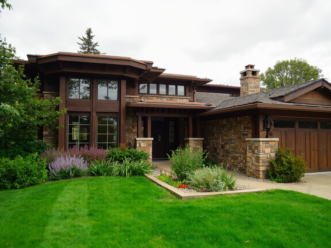 A Frank Lloyd Wright Inspired Prairie-Style Home