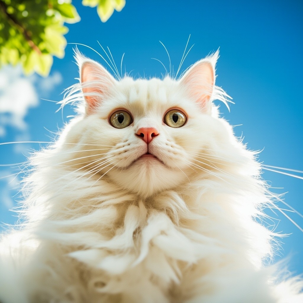 A Funny Persian Cat's Accidental Selfie