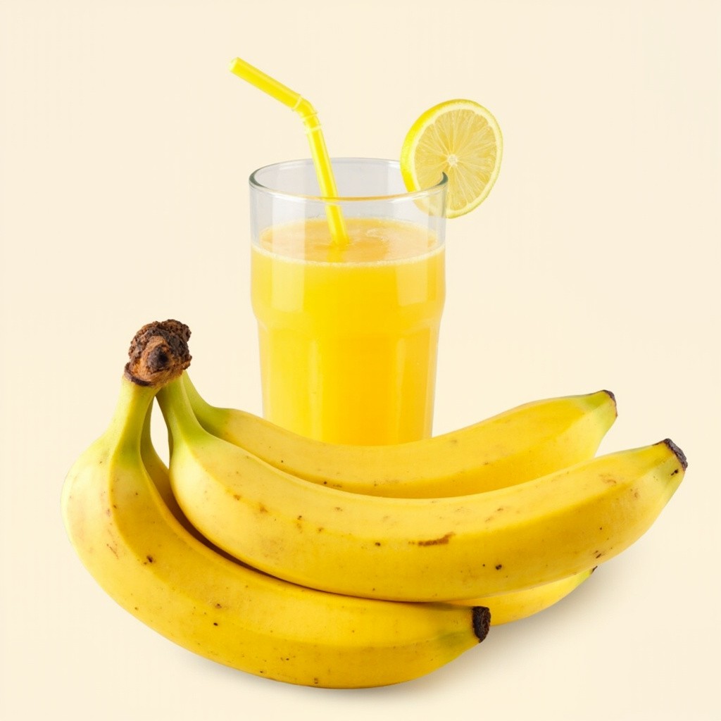 A Glass of Fresh Banana Juice