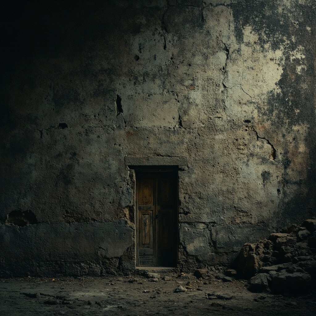 A Gloomy, Historic Stone Wall