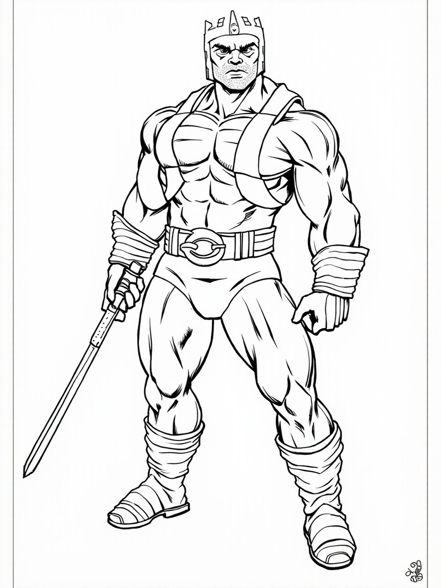 A Gojo Themed Coloring Page