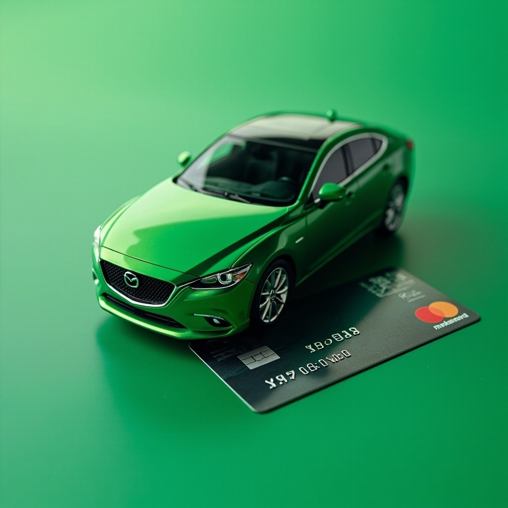 A Green Mazda 6 on Partial Credit Card