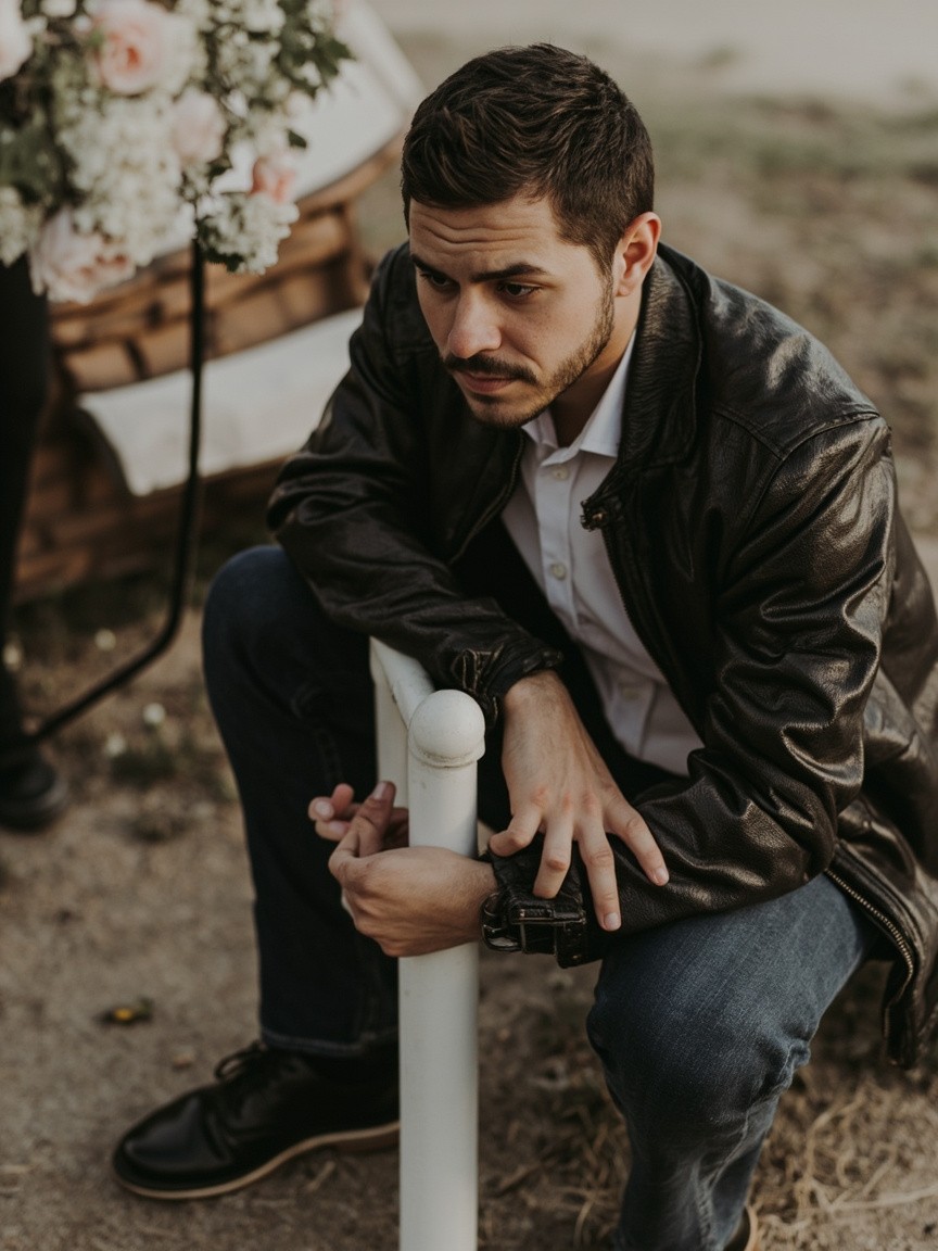 A Handsome Man Looking at His Unrequited Love