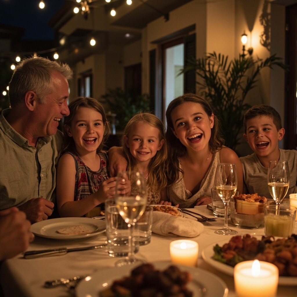 A Joyful Spanish Family Dinner