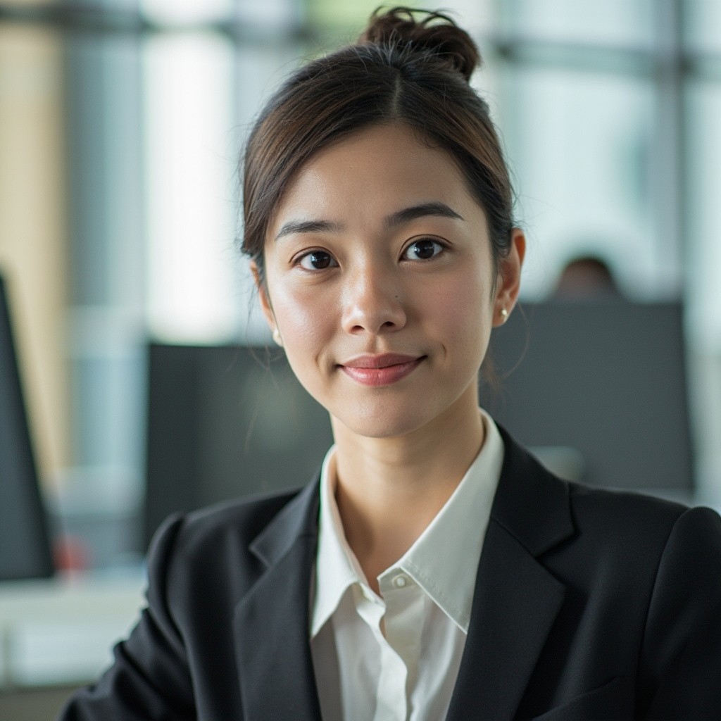 A Korean Female Office Worker