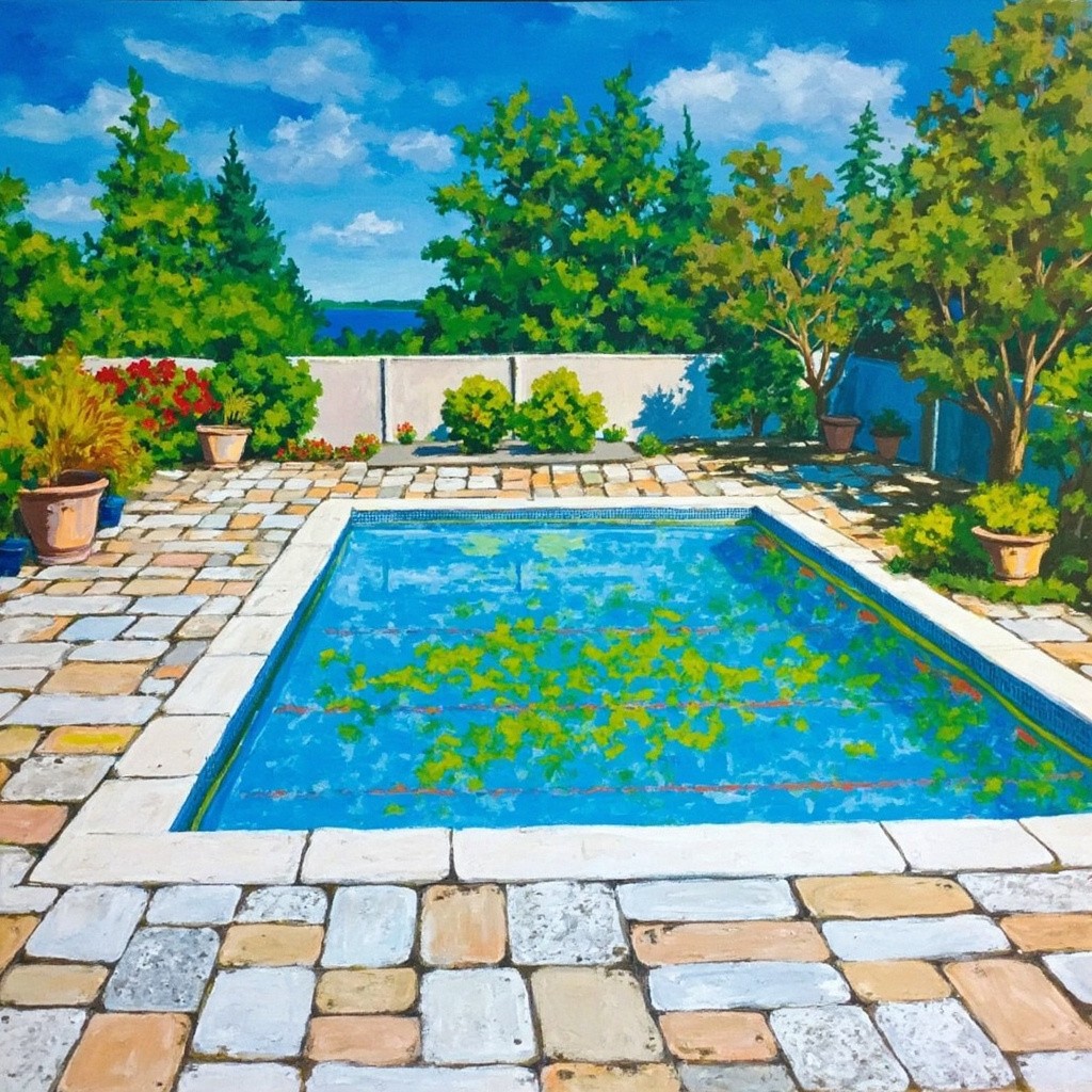 A Long Swimming Pool Image