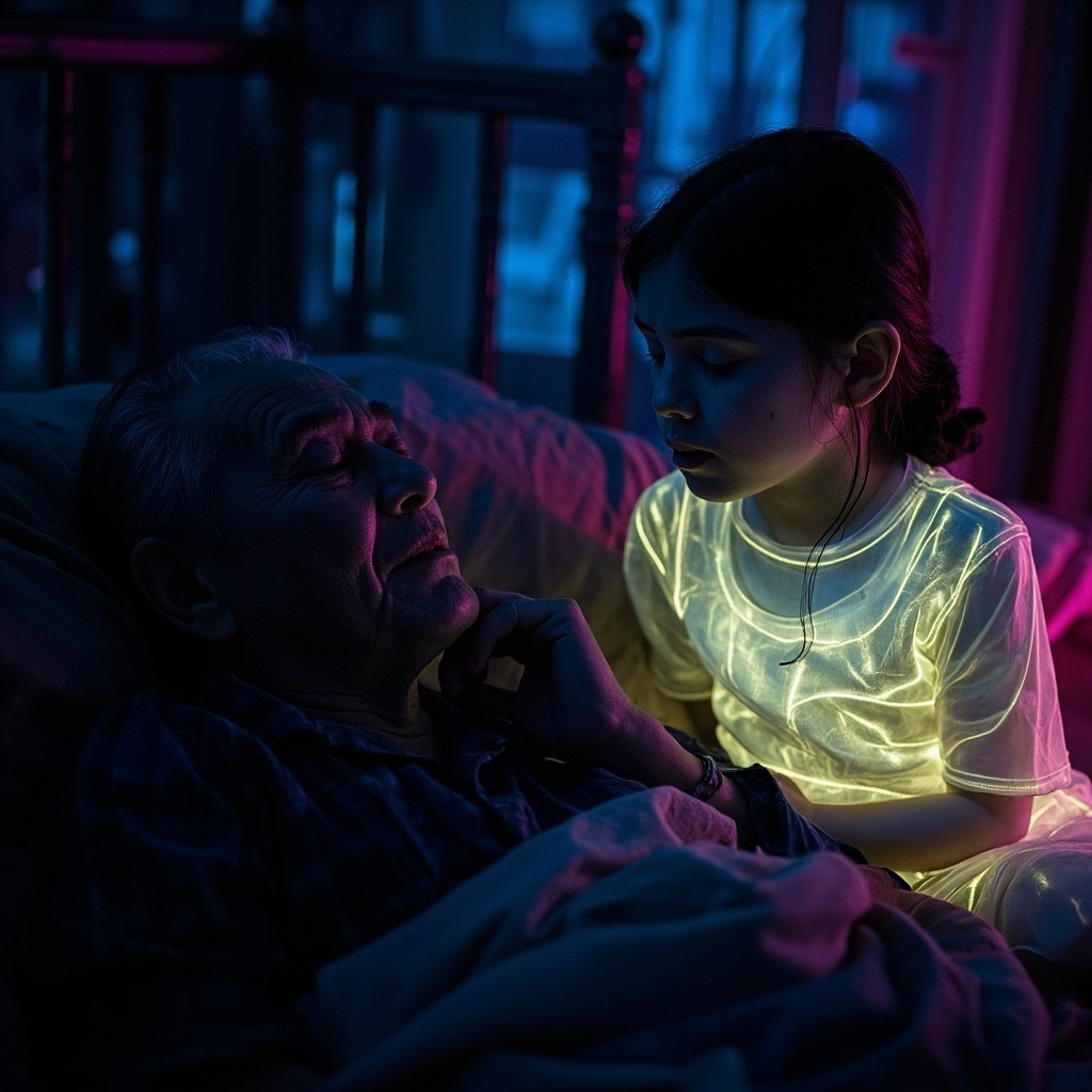 A Loving Spirit Visits Indian Man at Night