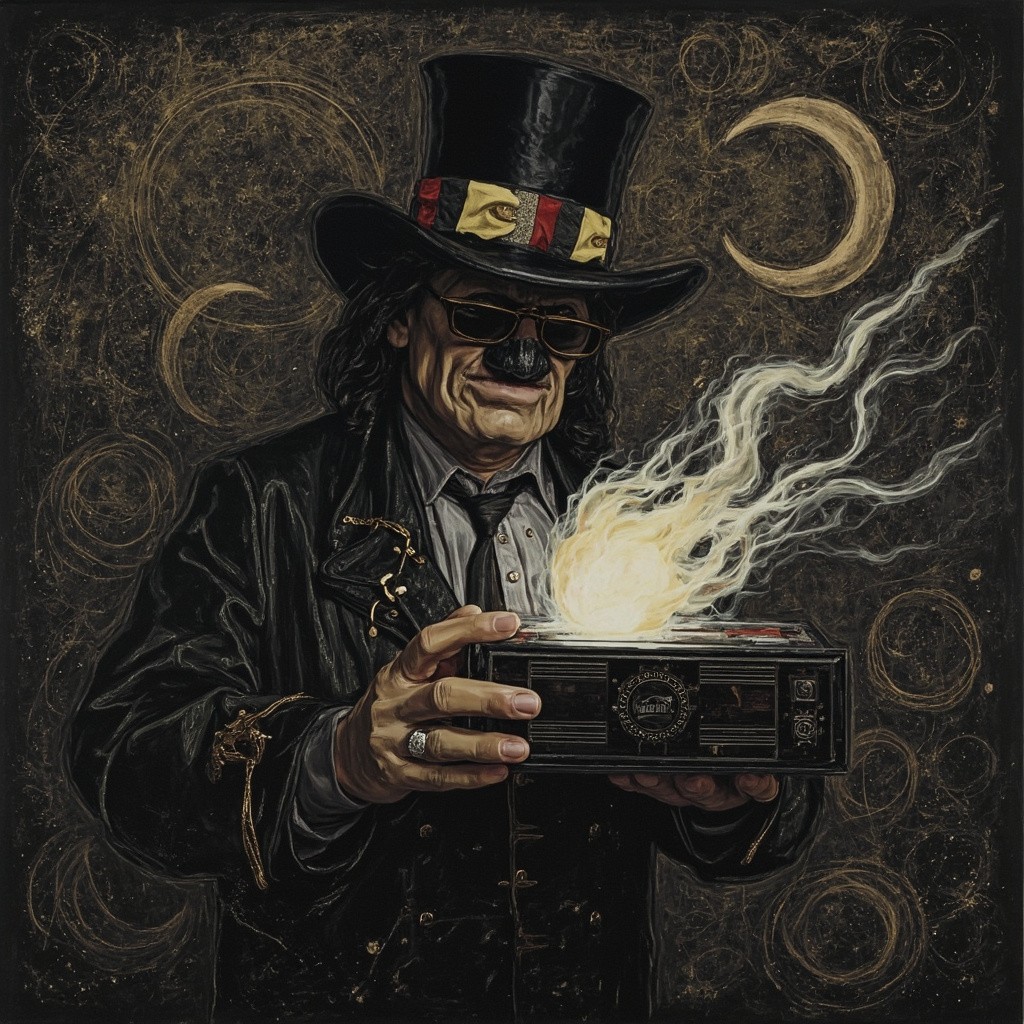 A Master Holding a Computer