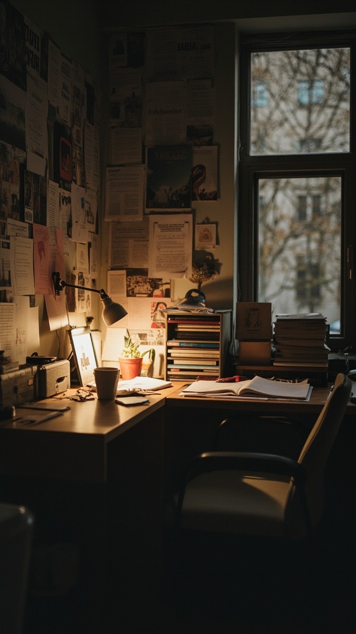 A Messy Desk from Late-Night Studying
