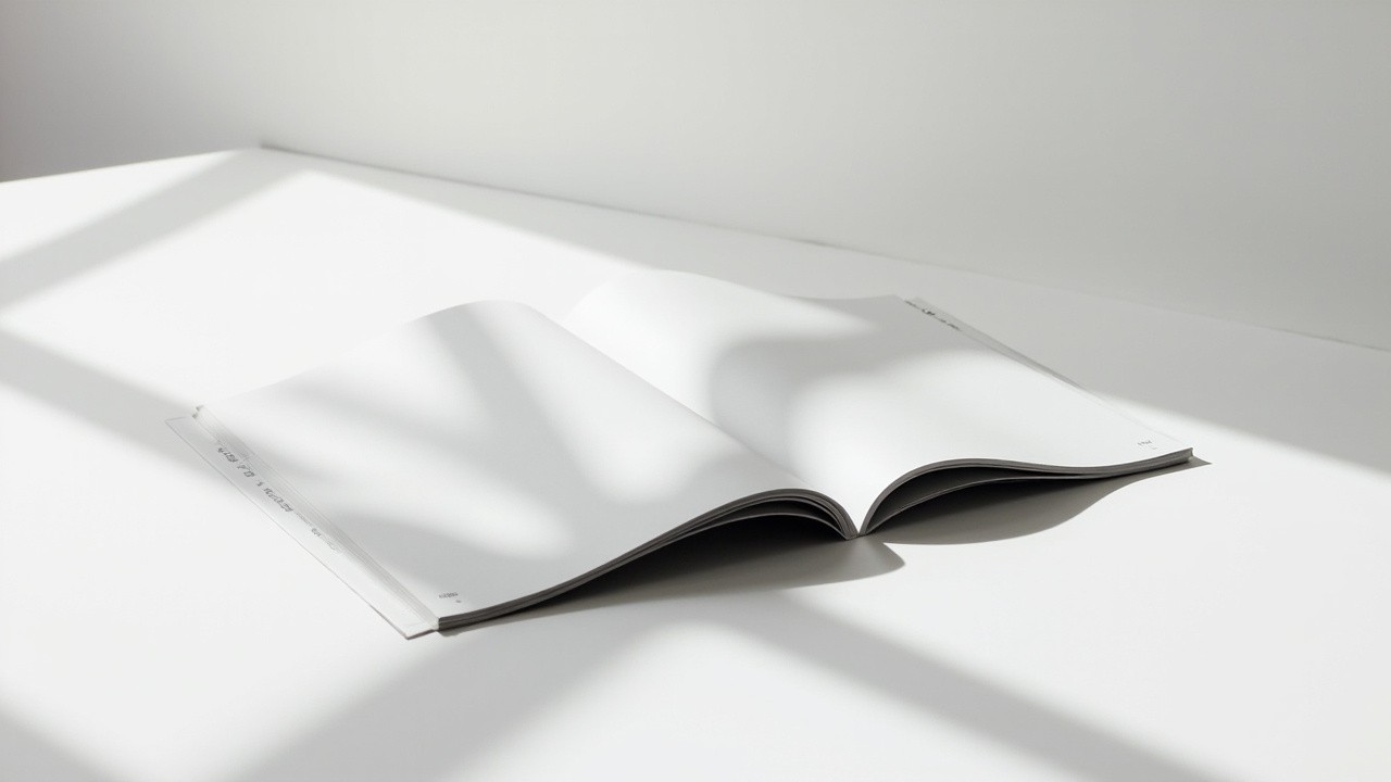 A Minimalist Magazine Mockup on Urban Studio Desk