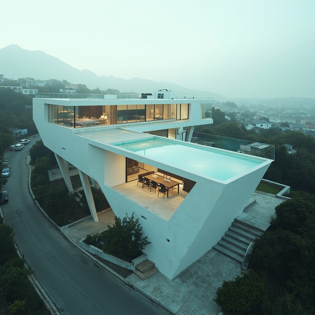 A Misty Day at the Modern City House