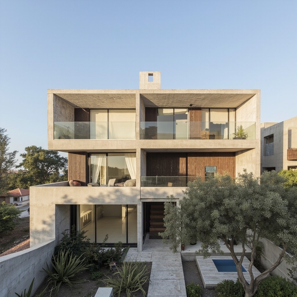 A Modern Brutalist Home in Monterrey, Mexico