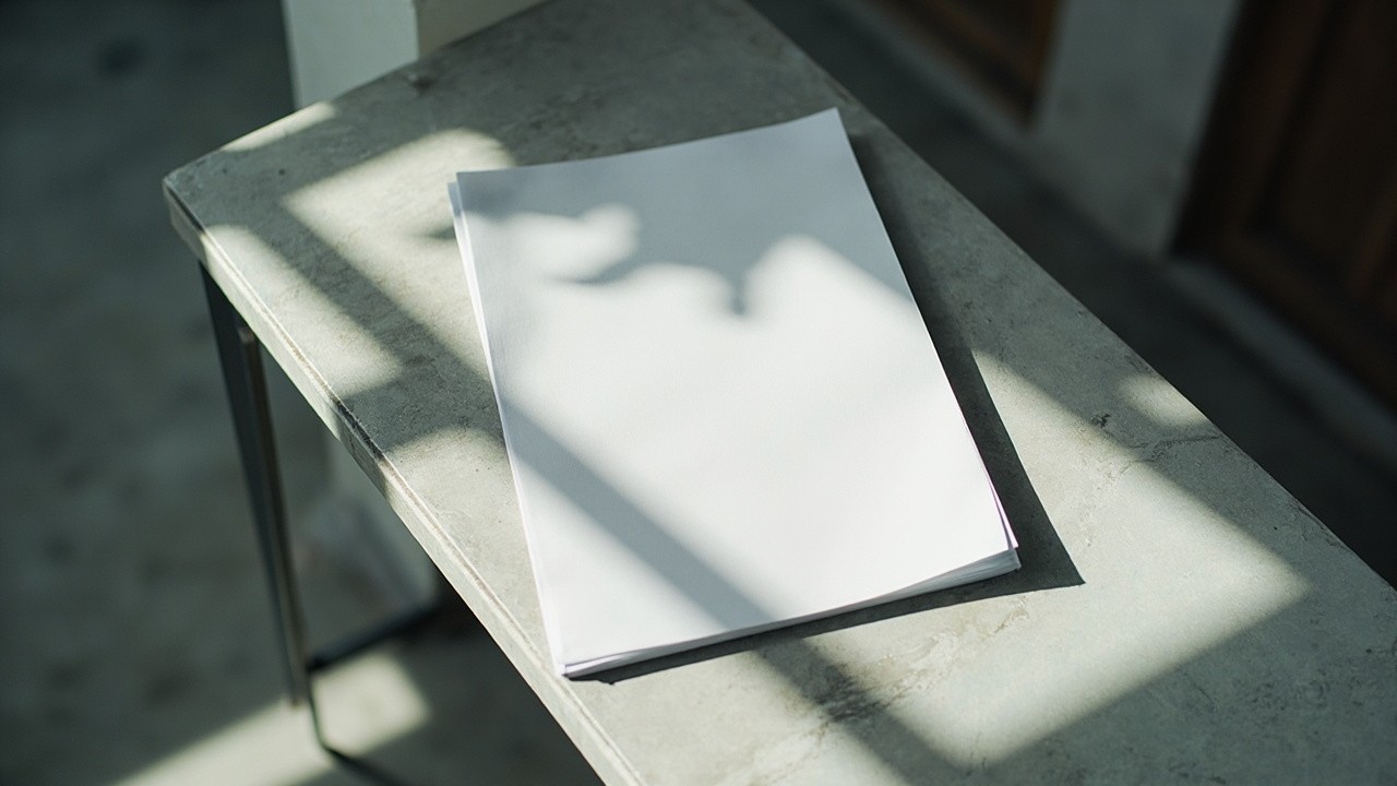 A Monochromatic Artistic Poster in an Urban Space