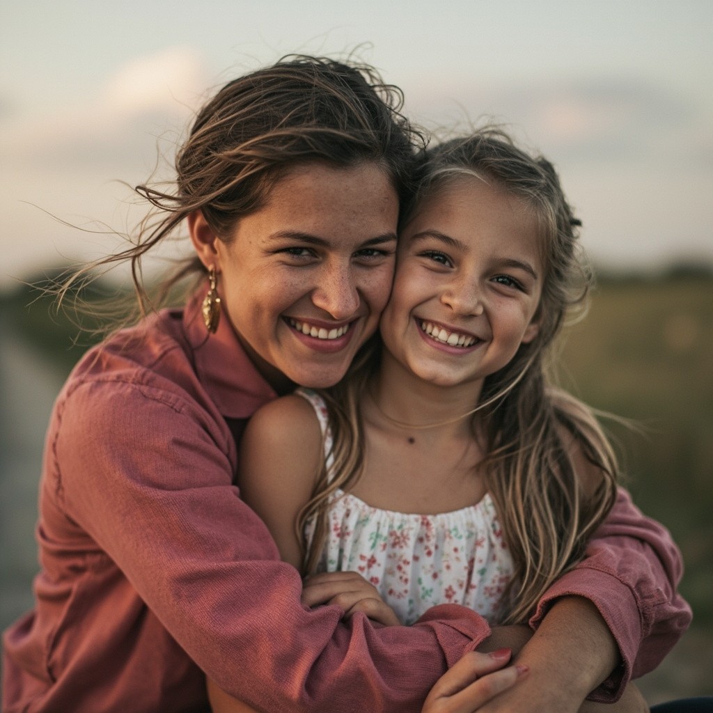A Mother and Her Daughter