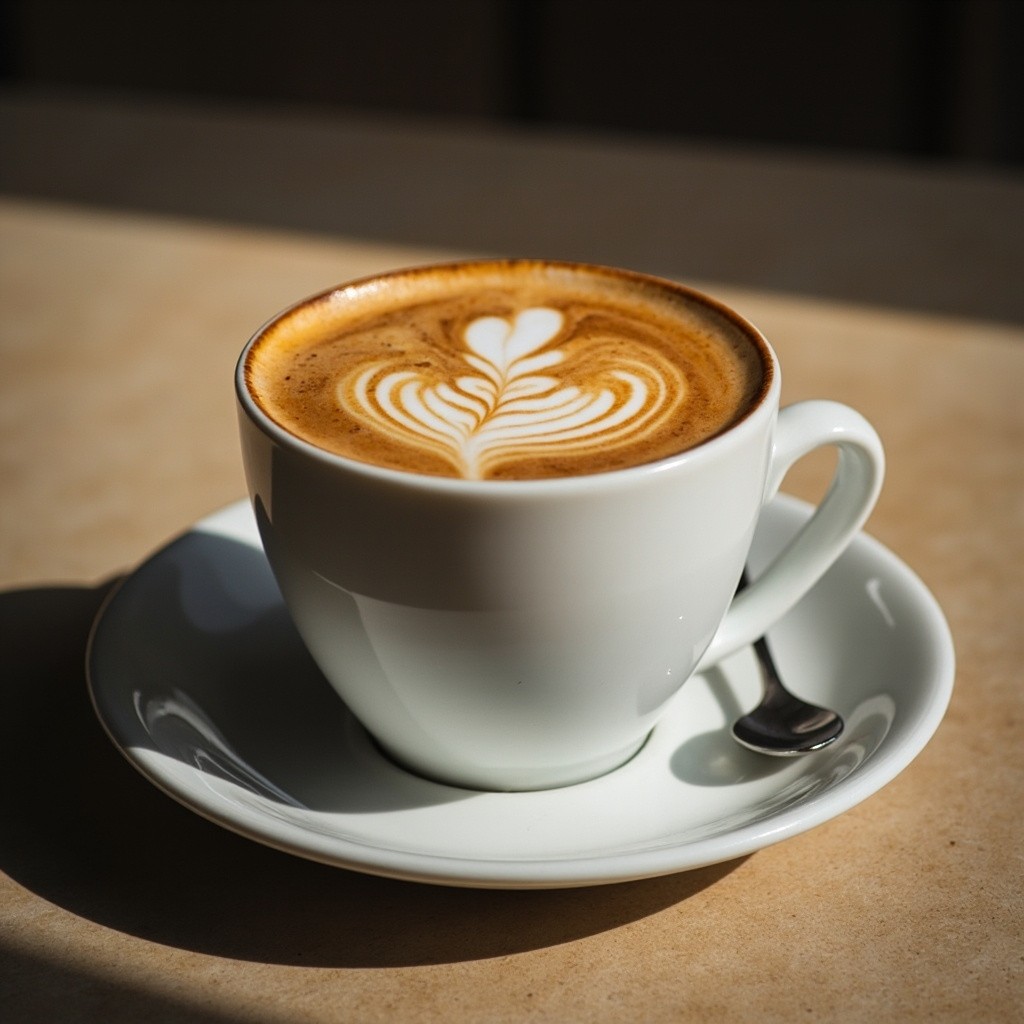 A Mug with A Swan Drawing
