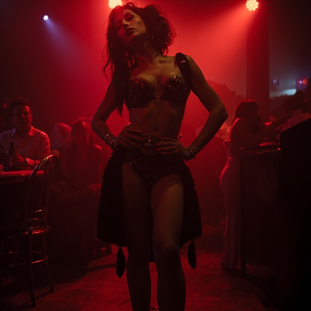 A Night Club Strip-Tease Performance